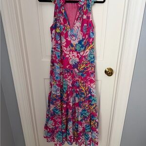 Mudpie Floral Pink Sleeveless Dress